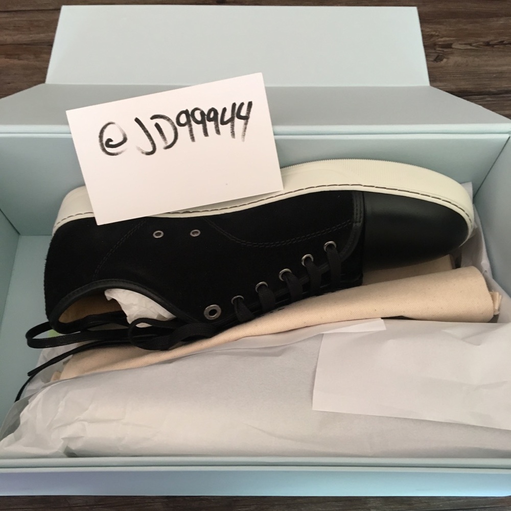 Lanvin Men’s Suede/Calfskin Sneakers